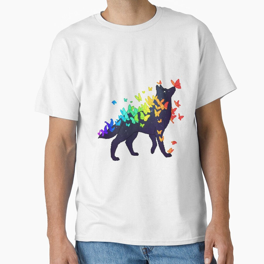 Rainbow Pride Galaxy Wolf by OceanicScribble - Adult & Kids T-Shirts, Sweatshirts & Hoodies apparel design preview 1