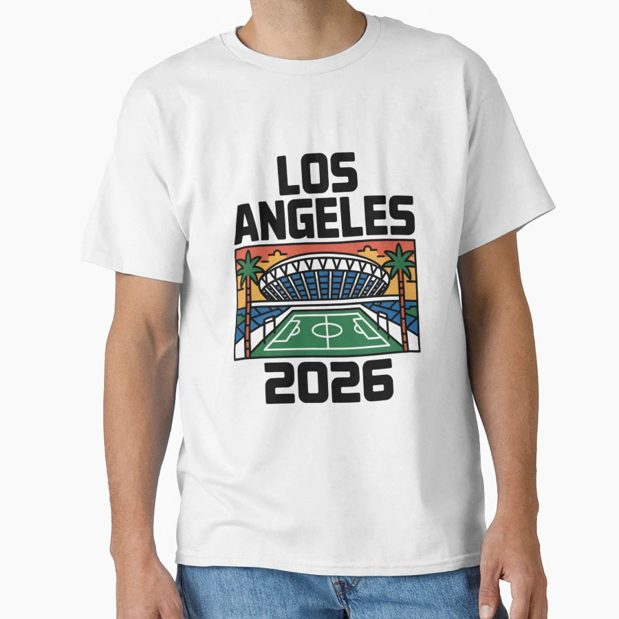 Los Angeles 2026 Palm Tree Sunset V4 T-Shirt - Aesthetic Graphic Unisex - T-Shirt, Sweatshirt, Hoodie