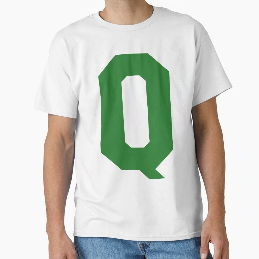 Alphabet Green Q Sports Letter Q T-Shirt - Novelty Apparel Unisex - T-Shirt, Sweatshirt, Hoodie