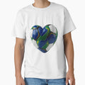 Brazilian Football Heart Samba Soccer T-Shirt - Minimalist Print Unisex - T-Shirt, Sweatshirt, Hoodie