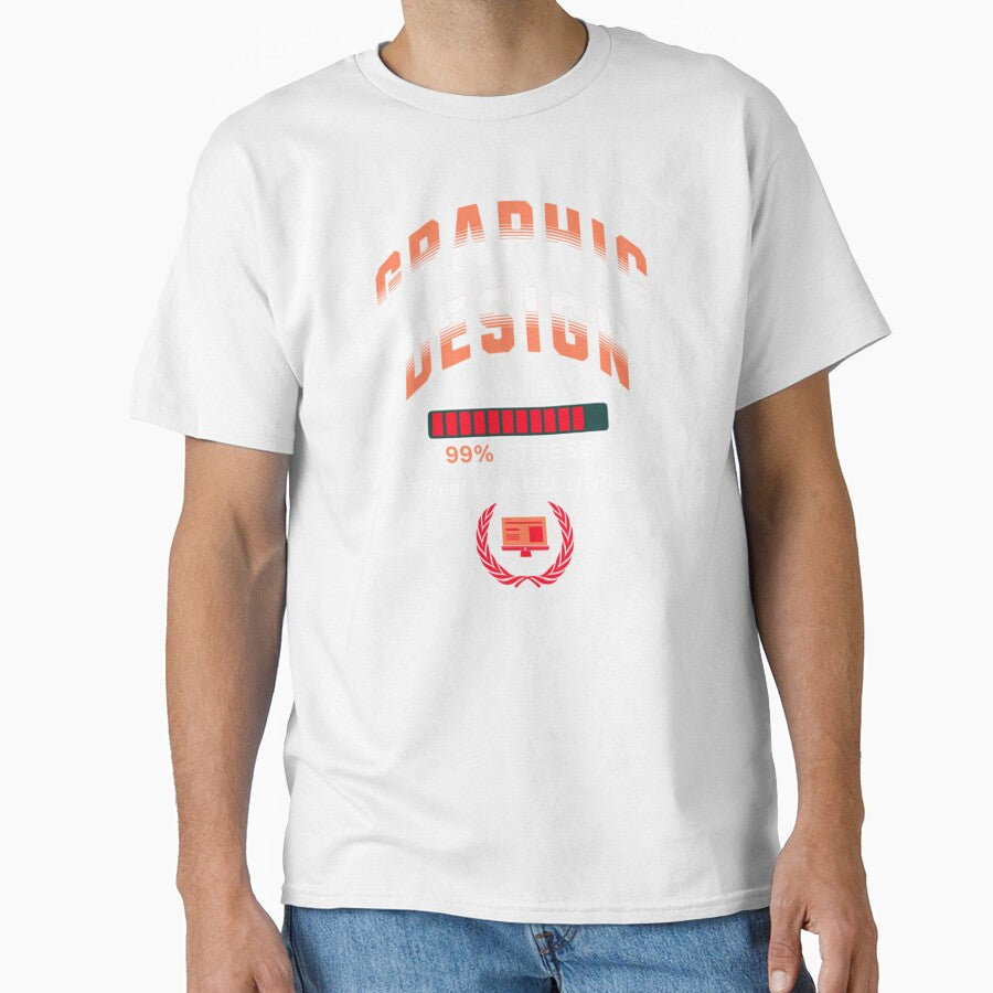 Graphic Design Student Loading 99% Stress Client Said - Adult & Kids T-Shirts, Sweatshirts & Hoodies apparel design preview 1