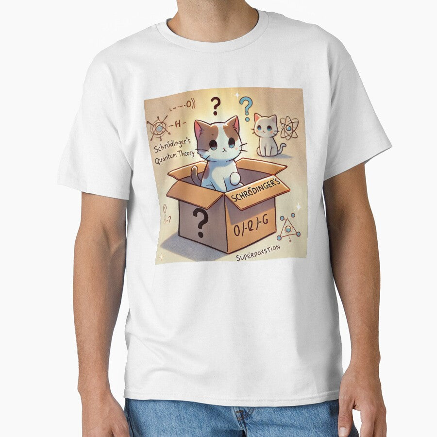 Schrödinger's cat by DreamKanvas - Adult & Kids T-Shirts, Sweatshirts & Hoodies apparel design preview 1