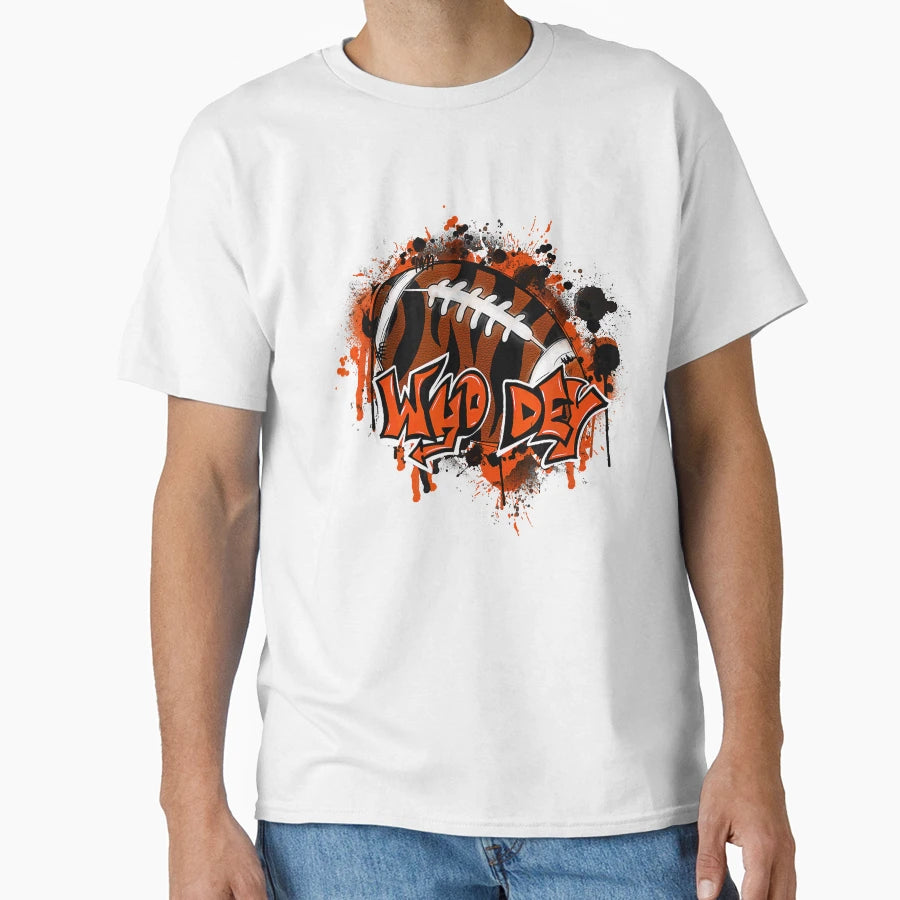 Cincinnatti Football Benglas Vibes Who T-Shirt - Trendy Graphic for Adults - T-Shirt, Sweatshirt, Hoodie