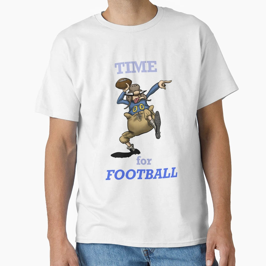 Spectickles Time Football Humorous Art T-Shirt - Novelty Apparel for Adults - T-Shirt, Sweatshirt, Hoodie