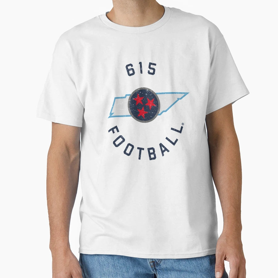 Nashville 615 Football Tennessee Titans T-Shirt - Trendy Graphic Men Women - T-Shirt, Sweatshirt, Hoodie