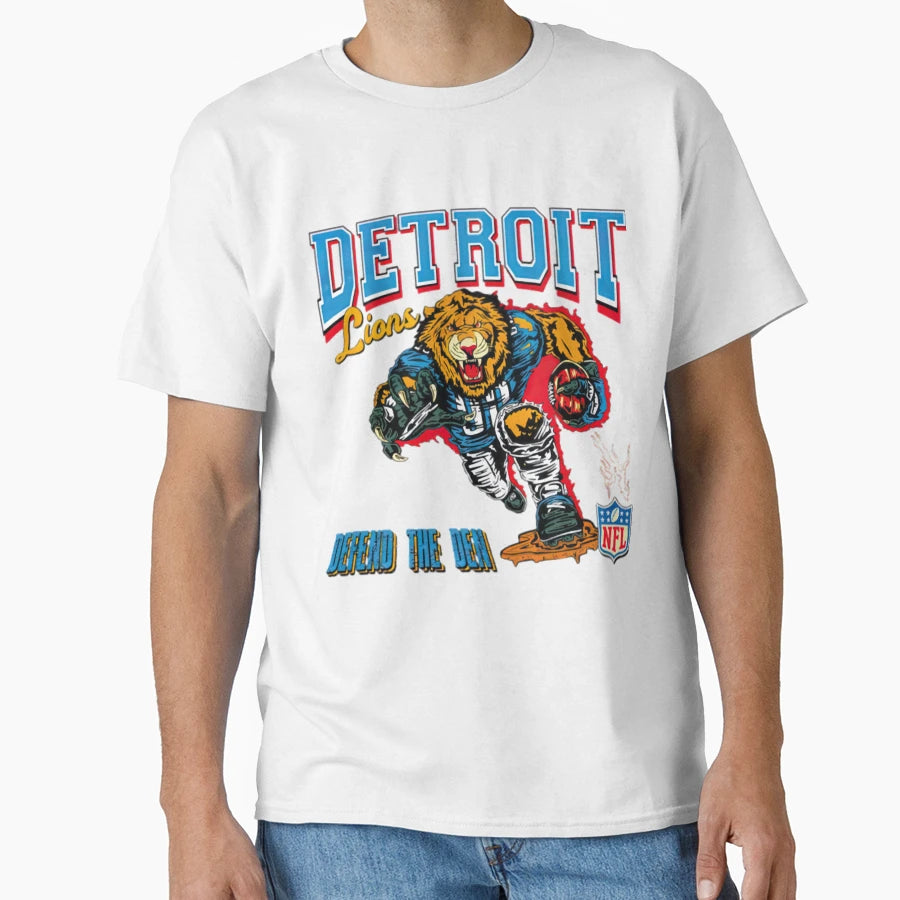 Football Detroit Lions T-Shirt - Custom Art Print Unisex - T-Shirt, Sweatshirt, Hoodie