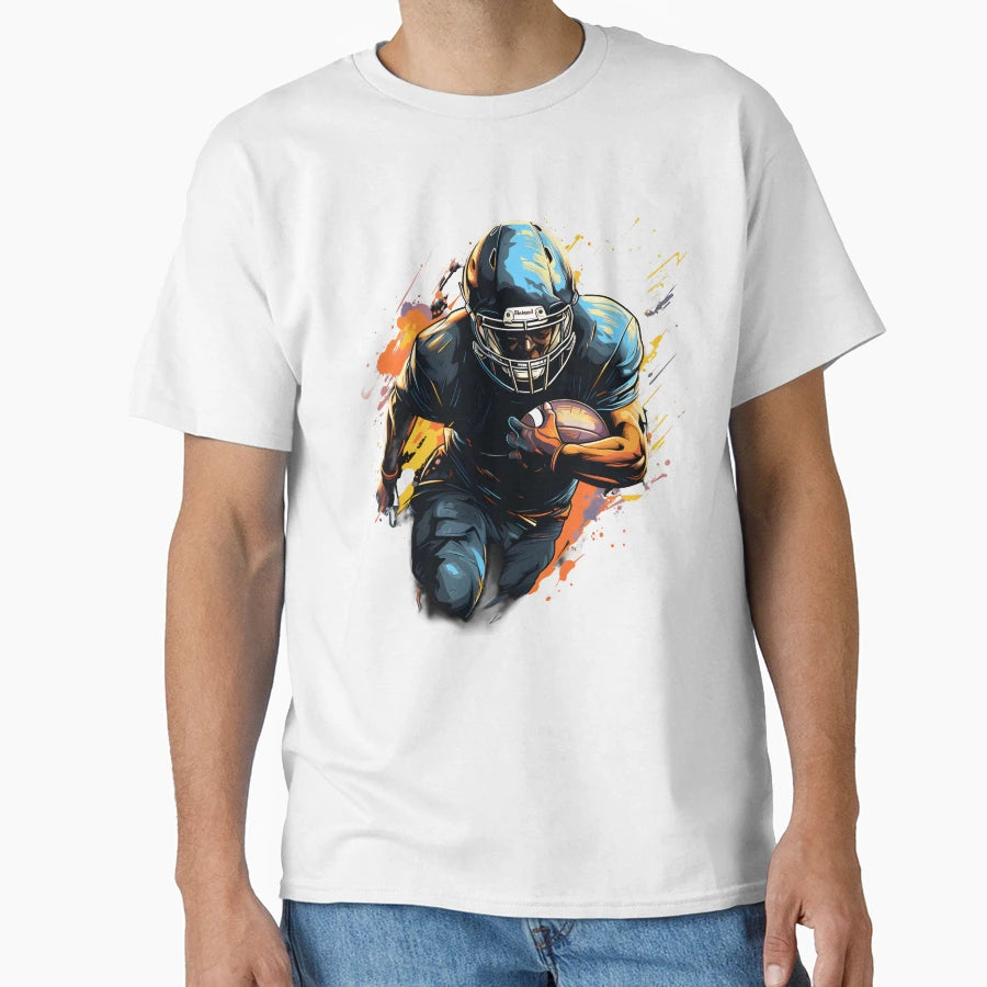 American Football Color Painting No 8 T-Shirt - Trendy Graphic Men Women - T-Shirt, Sweatshirt, Hoodie