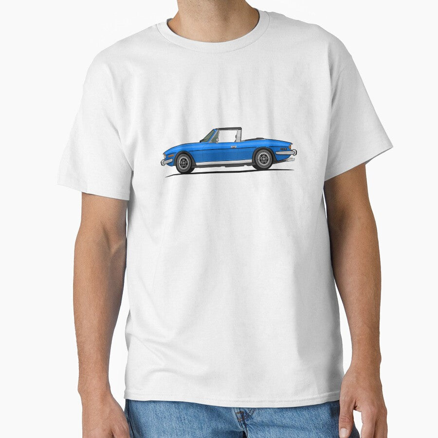 Triumph Stag Single Illustration Blue by - Adult & Kids T-Shirts, Sweatshirts & Hoodies apparel design preview 1