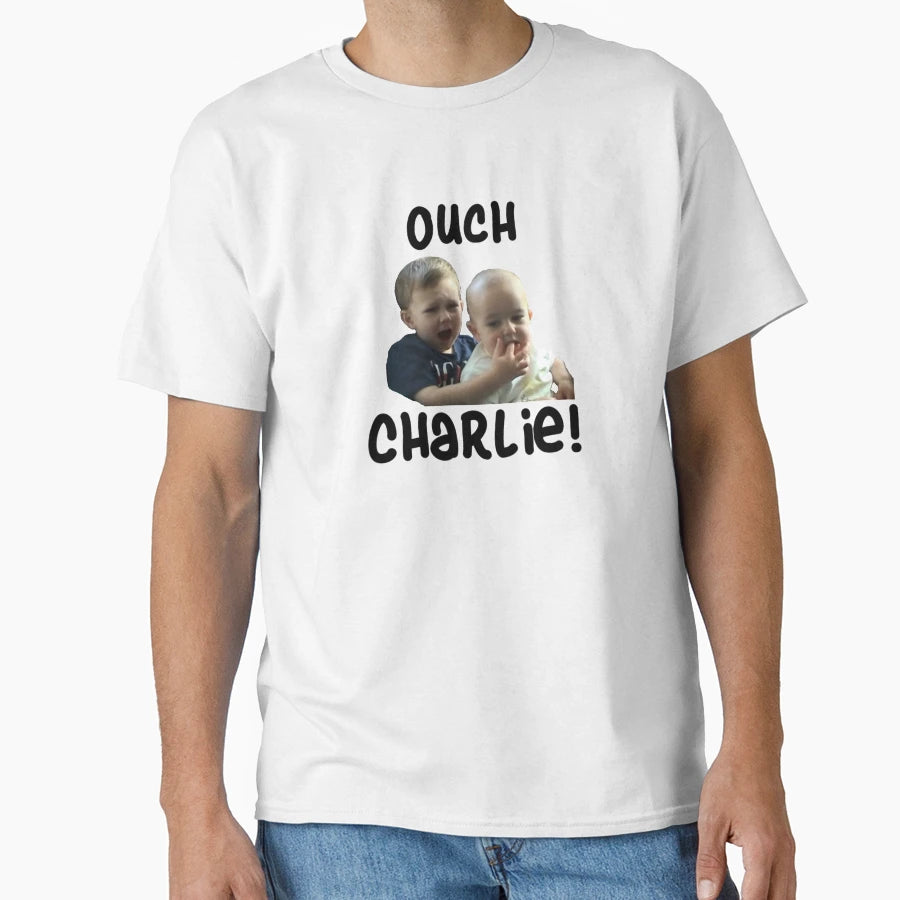 Ouch Charlie T-Shirt - Trendy Graphic for Adults - T-Shirt, Sweatshirt, Hoodie