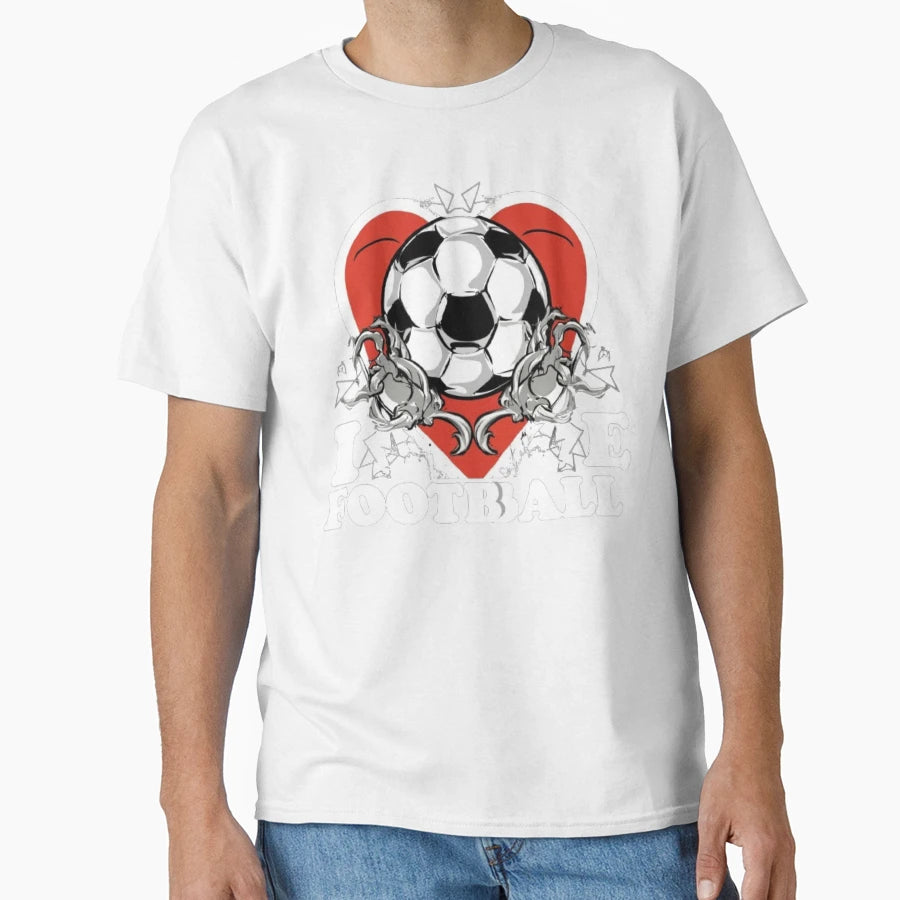 I Love Football T-Shirt - Novelty Apparel Unisex - T-Shirt, Sweatshirt, Hoodie