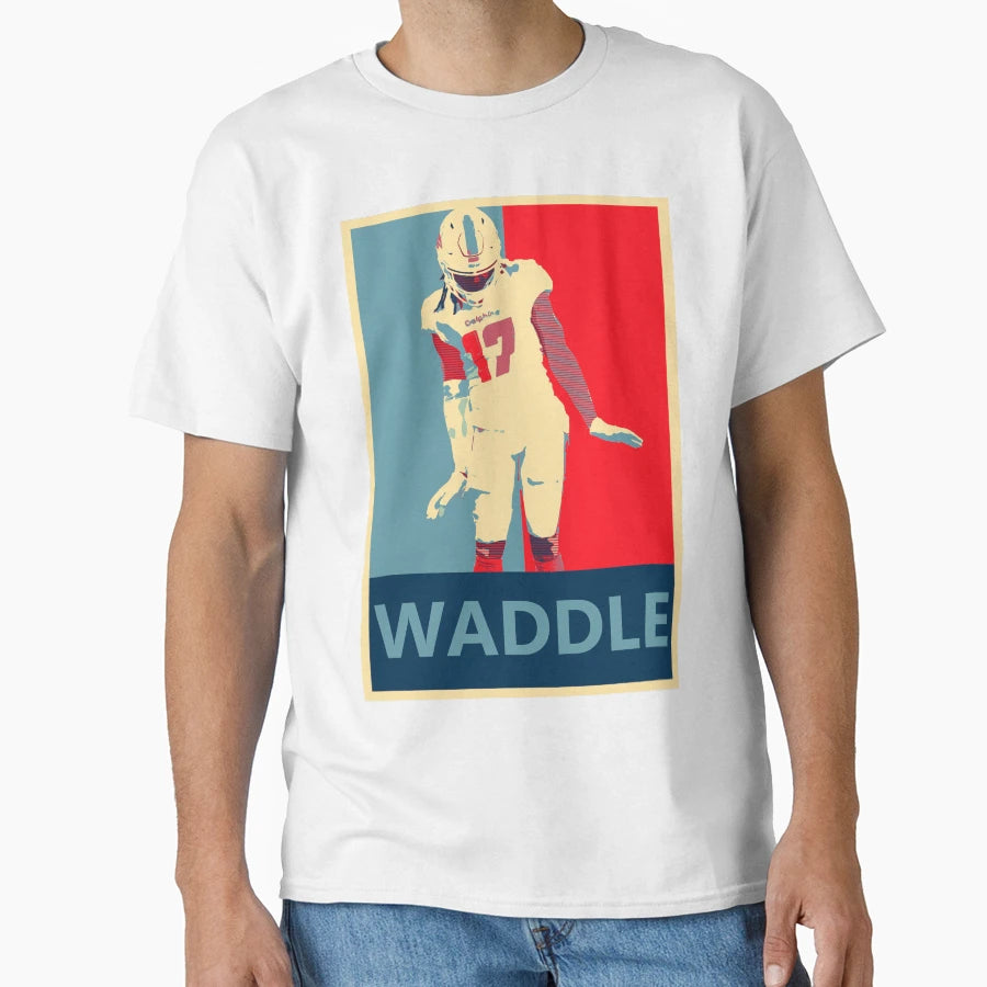 Jaylen Waddle Waddle Dance T-Shirt - Minimalist Print Unisex - T-Shirt, Sweatshirt, Hoodie