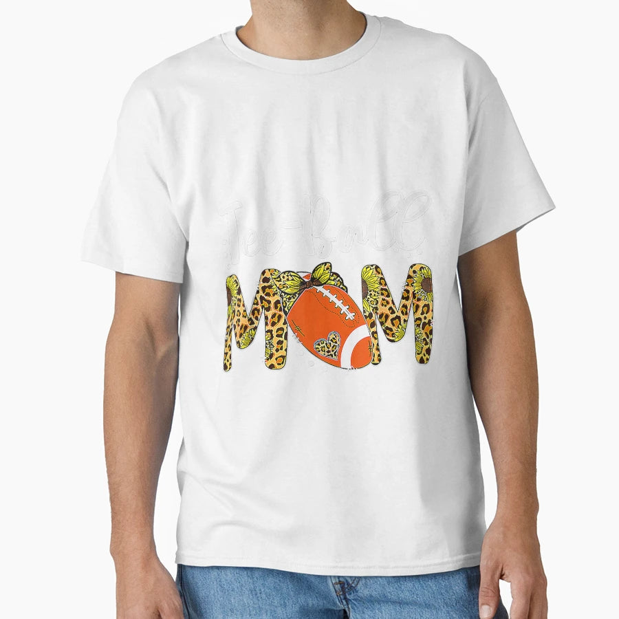 Ball Mom Mothers Day Teeball Mom T-Shirt - Minimalist Print Men Women - T-Shirt, Sweatshirt, Hoodie
