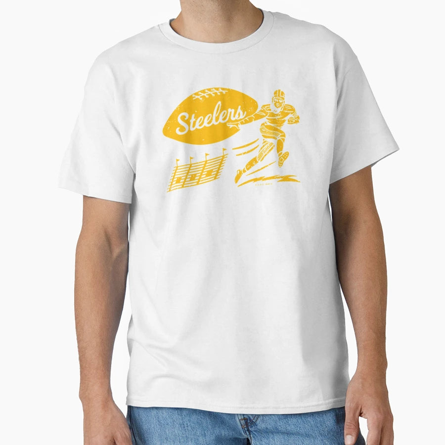 Football Pittsburgh Steelers Yellow T-Shirt - Unique Graphic Unisex - T-Shirt, Sweatshirt, Hoodie