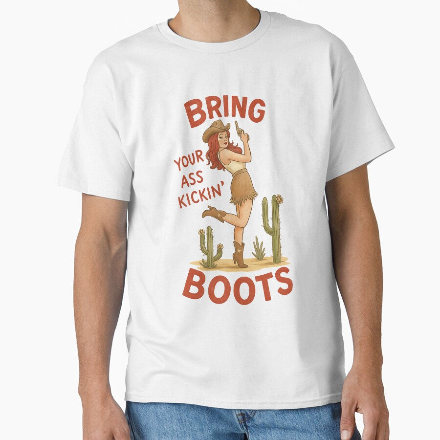 Bring Your Ass Kicking Boots! by annaottertion - Adult & Kids T-Shirts, Sweatshirts & Hoodies apparel design preview 1