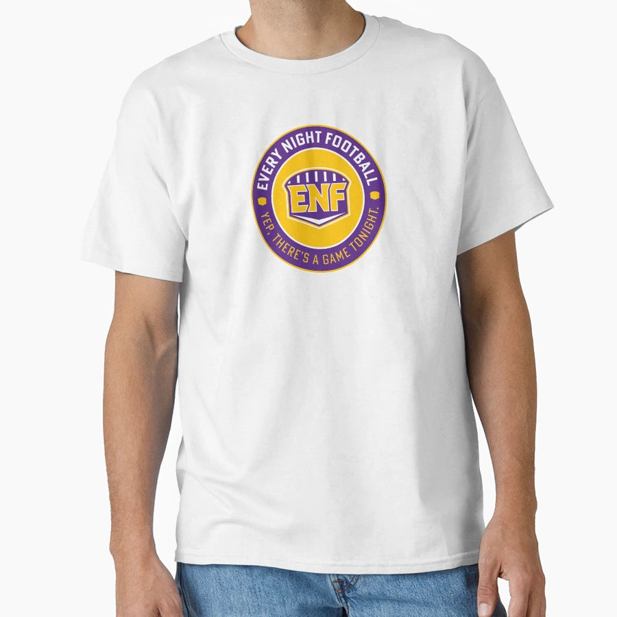 Every Night Football Circular T-Shirt - Casual Everyday Wear Men Women - T-Shirt, Sweatshirt, Hoodie