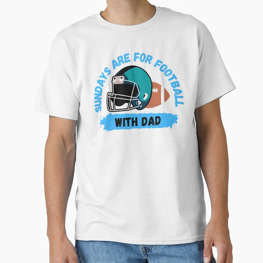 Sundays Are Football Dad T-Shirt - Graphic Print Men Women - T-Shirt, Sweatshirt, Hoodie