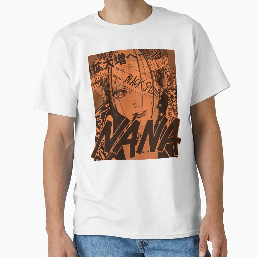 Nana Anime Nana Osaki Black Stones Band T-Shirt - Trendy Graphic Unisex - T-Shirt, Sweatshirt, Hoodie
