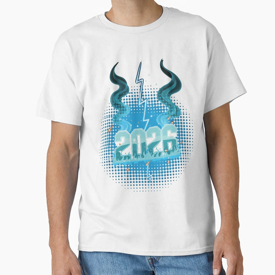 2026 New Years Eve Fireworks Party T-Shirt - Trendy Graphic Unisex - T-Shirt, Sweatshirt, Hoodie