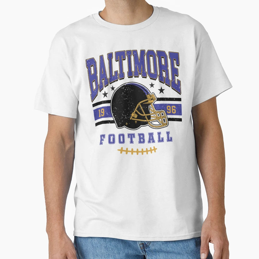 Baltimore Ravens Football 1996 T-Shirt - Minimalist Print Men Women - T-Shirt, Sweatshirt, Hoodie