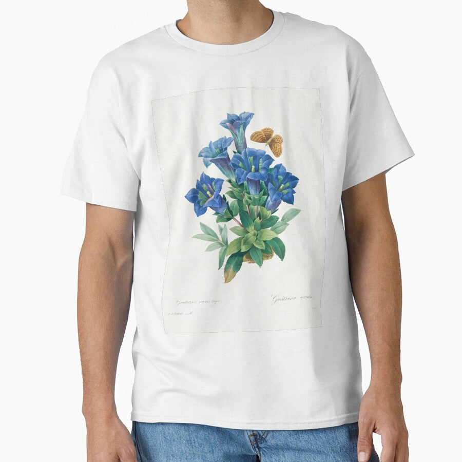 Gentiana Acaulis by randomorder - Adult & Kids T-Shirts, Sweatshirts & Hoodies apparel design preview 1
