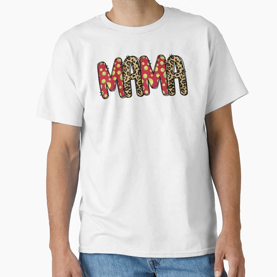 Mama Softball Fastpitch Mom T-Shirt - Novelty Apparel for Adults - T-Shirt, Sweatshirt, Hoodie