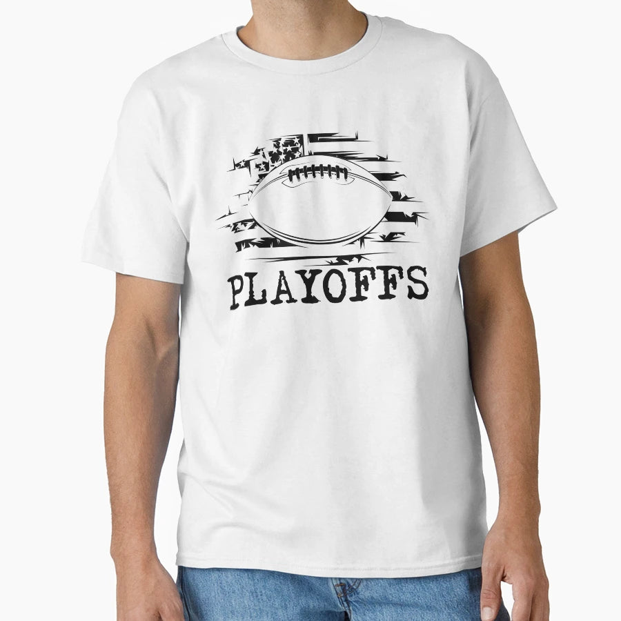 Playoffs American Football Symbol T-Shirt - Novelty Apparel Men Women - T-Shirt, Sweatshirt, Hoodie