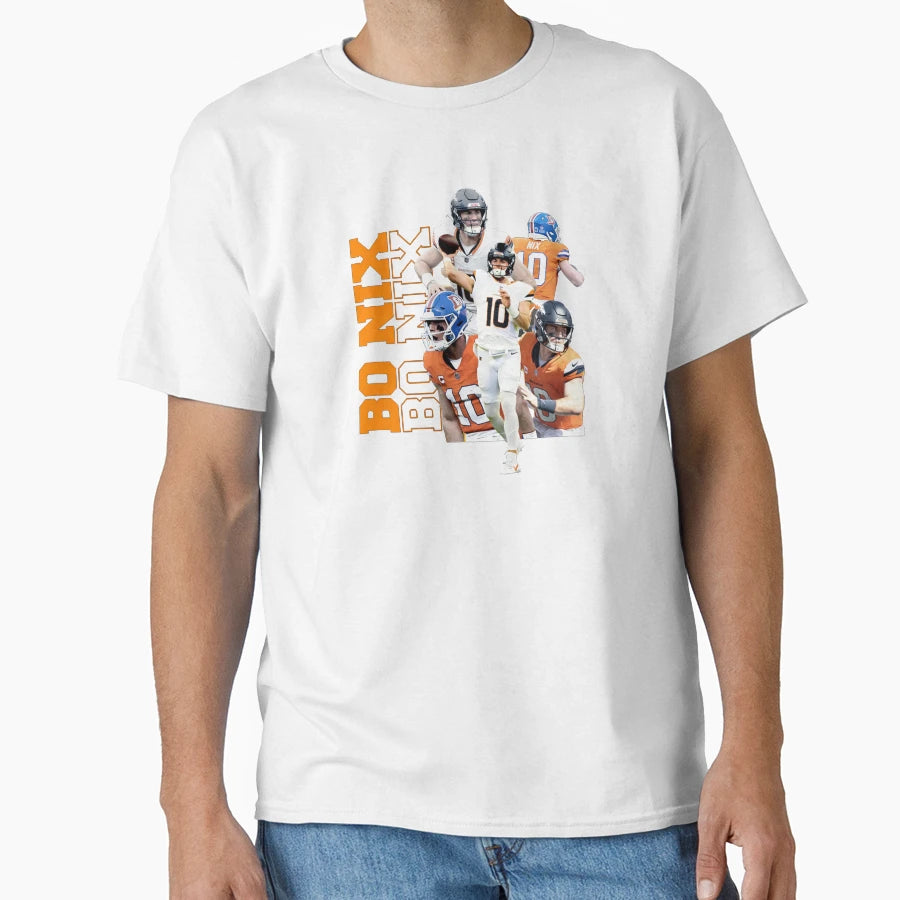 Bo Nix Streetwear Png Football T-Shirt - Casual Everyday Wear Unisex - T-Shirt, Sweatshirt, Hoodie