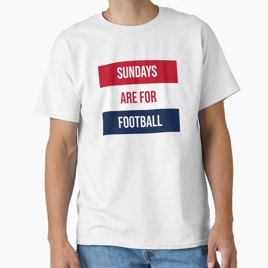 Sundays Are Football T-Shirt - Custom Art Print Men Women - T-Shirt, Sweatshirt, Hoodie