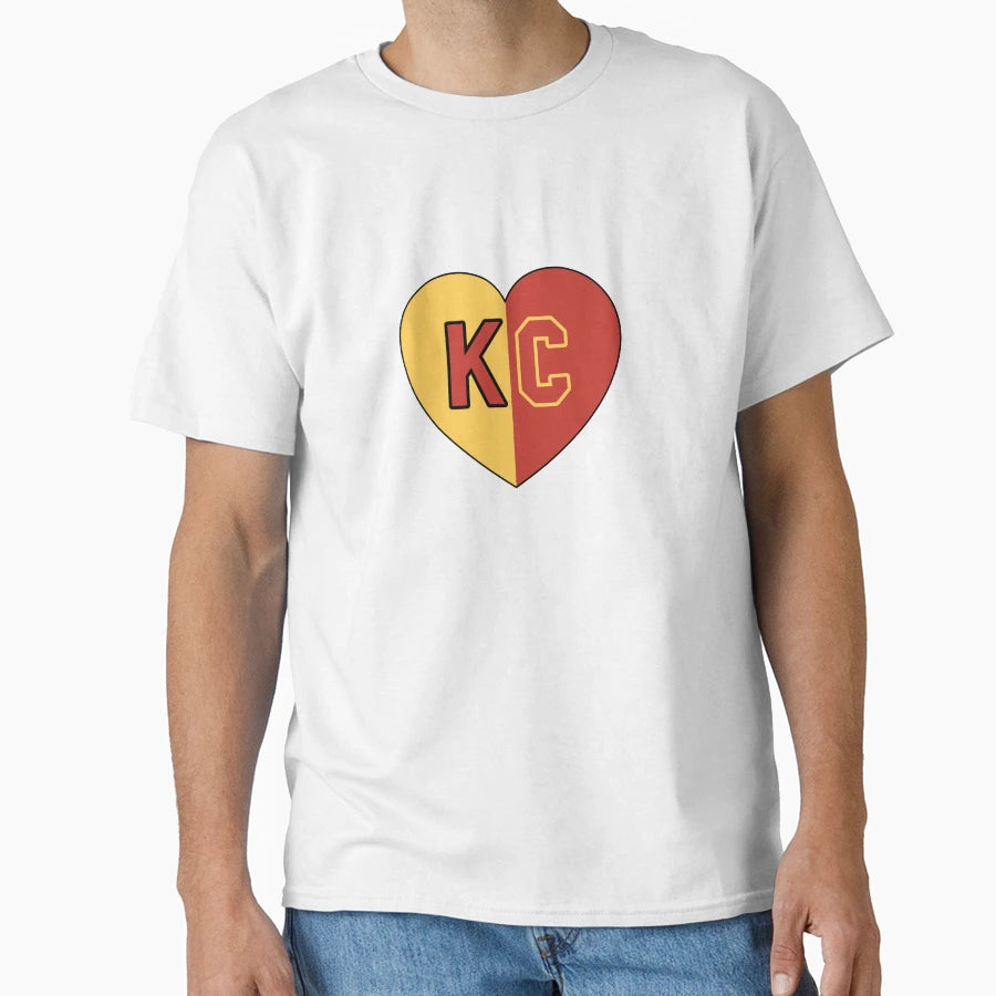 I Love Kansas City Kc Heart T-Shirt - Trendy Graphic for Adults - T-Shirt, Sweatshirt, Hoodie