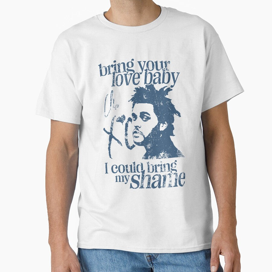 The Weeknd Wicked Games Lyric Design Trilogy Blue - Adult & Kids T-Shirts, Sweatshirts & Hoodies apparel design preview 1