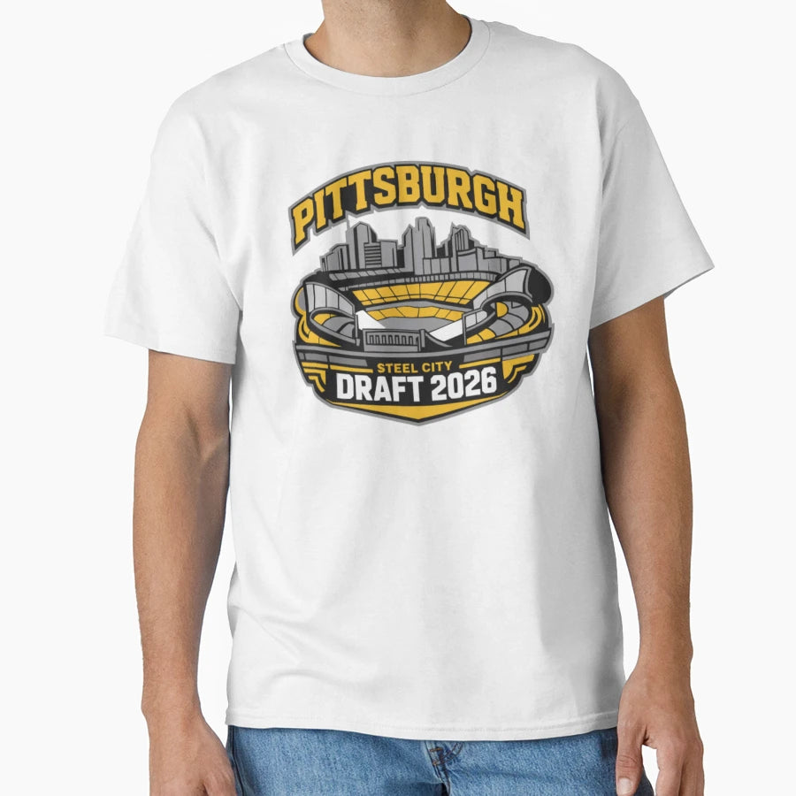 Pittsburgh Draft 2026 T-Shirt - Casual Everyday Wear Men Women - T-Shirt, Sweatshirt, Hoodie