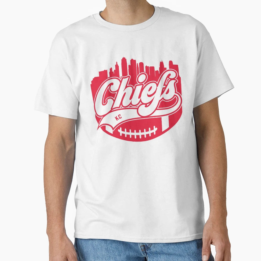 Chiefs Chiefs Football Chiefs Skyline T-Shirt - Minimalist Print Unisex - T-Shirt, Sweatshirt, Hoodie