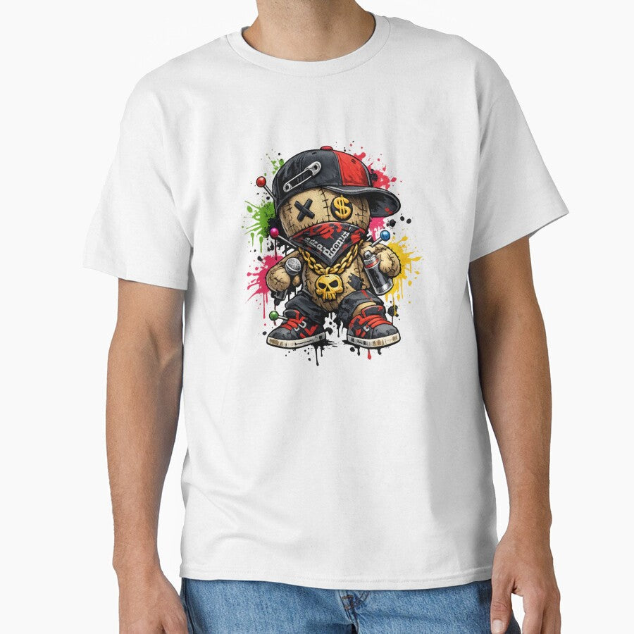 Hip Hop Voodoo Bear Graffiti Streetwear Plush - Adult & Kids T-Shirts, Sweatshirts & Hoodies apparel design preview 1