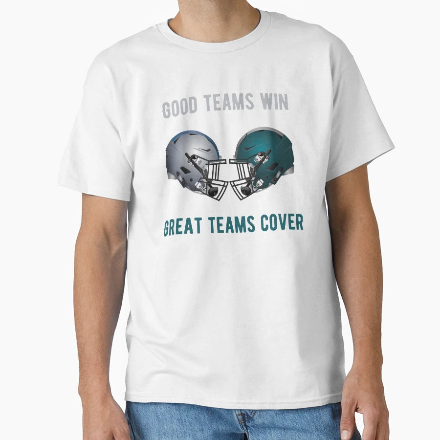 Good Teams Win Great Teams Cover Helmets T-Shirt - Unique Graphic Men Women - T-Shirt, Sweatshirt, Hoodie