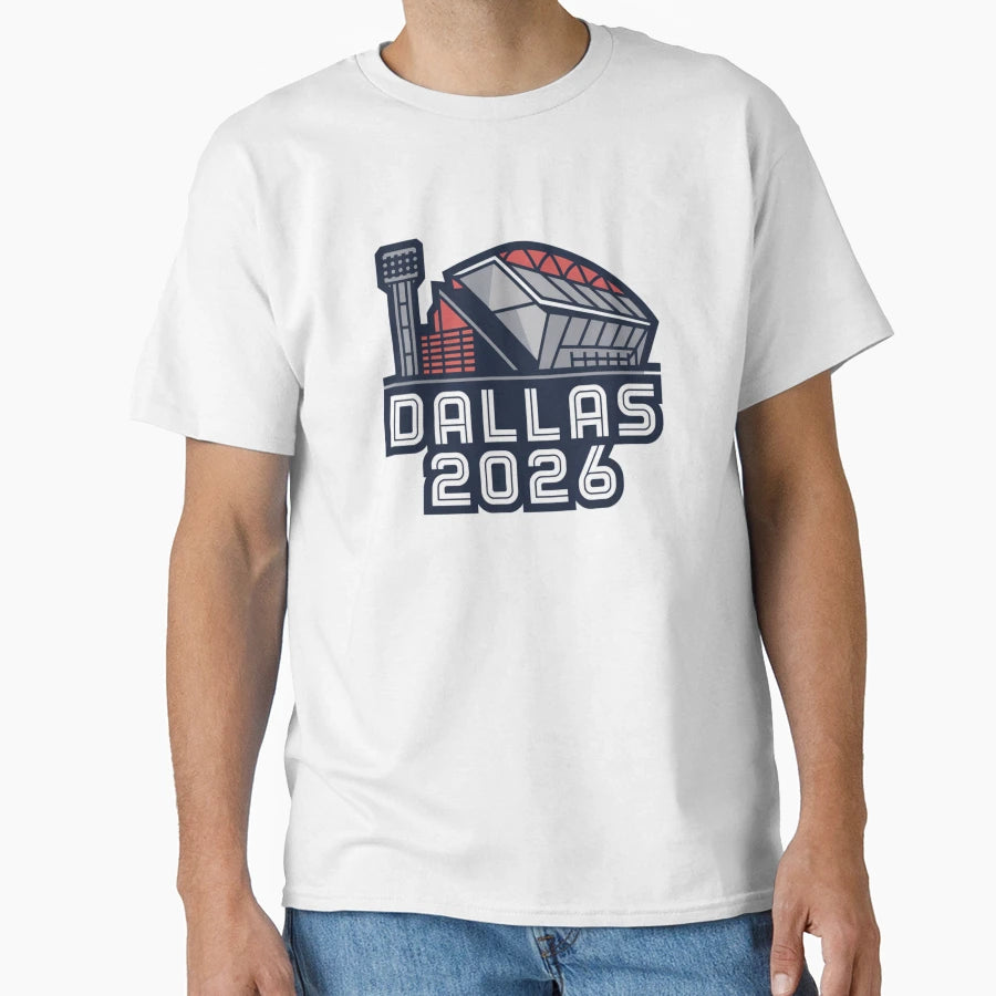 Dallas 2026 Texas Soccer Souvenir V9 T-Shirt - Minimalist Print Men Women - T-Shirt, Sweatshirt, Hoodie