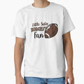 Football Little Sister Biggest Fan T-Shirt - Aesthetic Graphic for Adults - T-Shirt, Sweatshirt, Hoodie