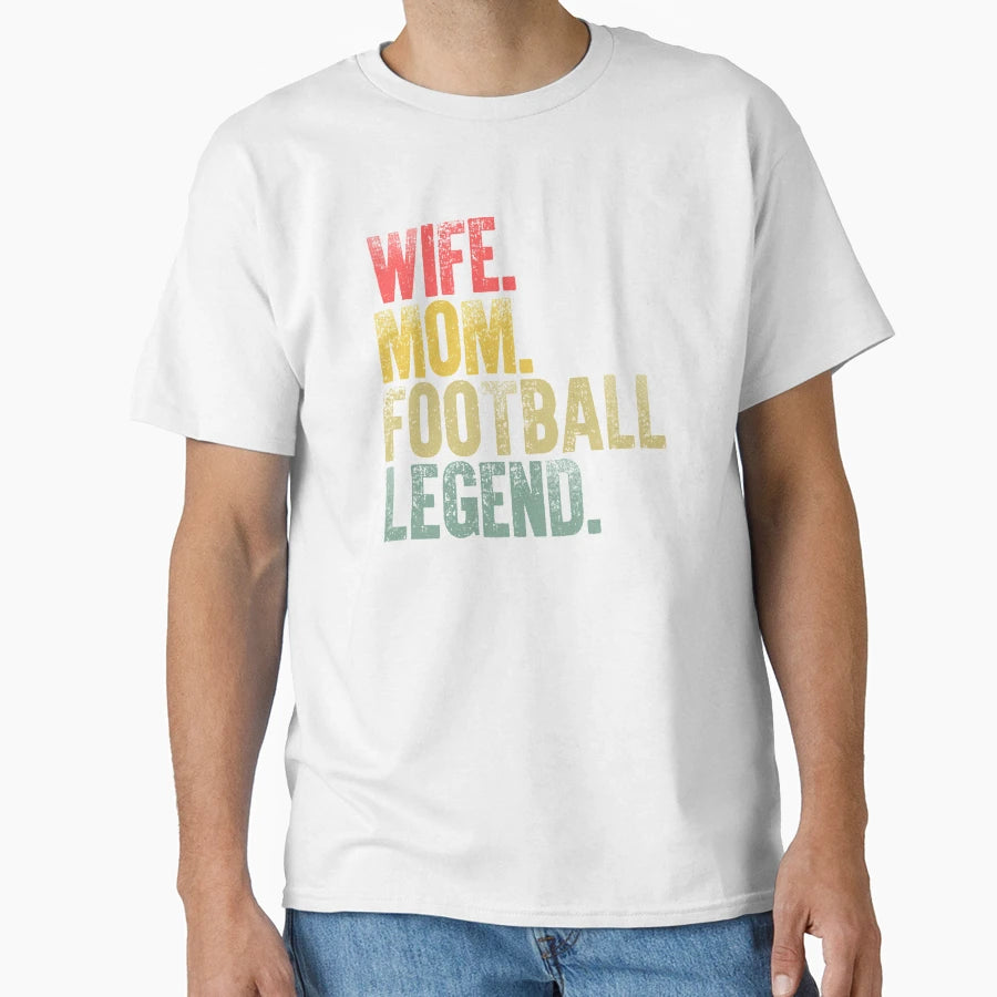 Best Mother Funny Gift Wife Mom Football T-Shirt - Novelty Apparel Unisex - T-Shirt, Sweatshirt, Hoodie