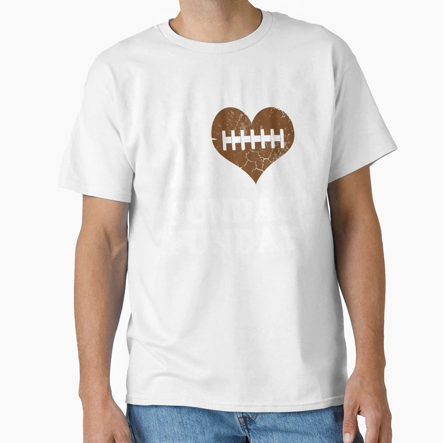 I Love Sunday Funday Football T-Shirt - Custom Art Print Unisex - T-Shirt, Sweatshirt, Hoodie