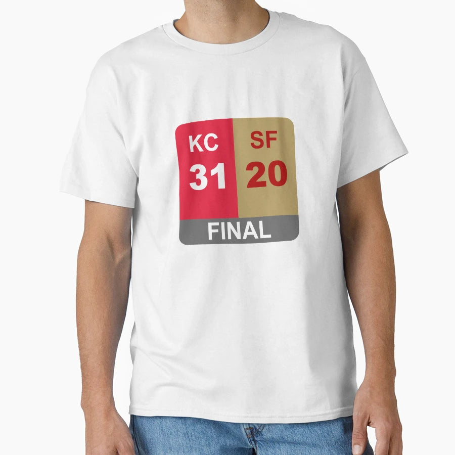 Super Bowl Liv Final Score T-Shirt - Casual Everyday Wear for Adults - T-Shirt, Sweatshirt, Hoodie
