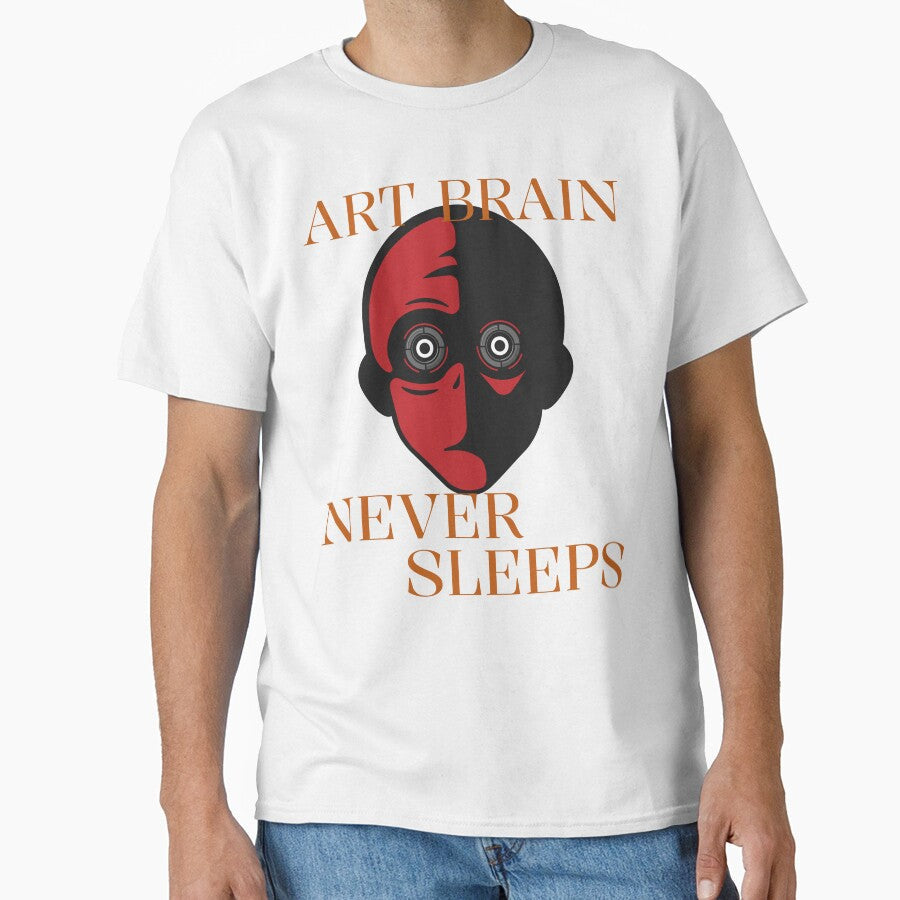 Art Brain Never Sleeps Creative Hobby Chaos by - Adult & Kids T-Shirts, Sweatshirts & Hoodies apparel design preview 1