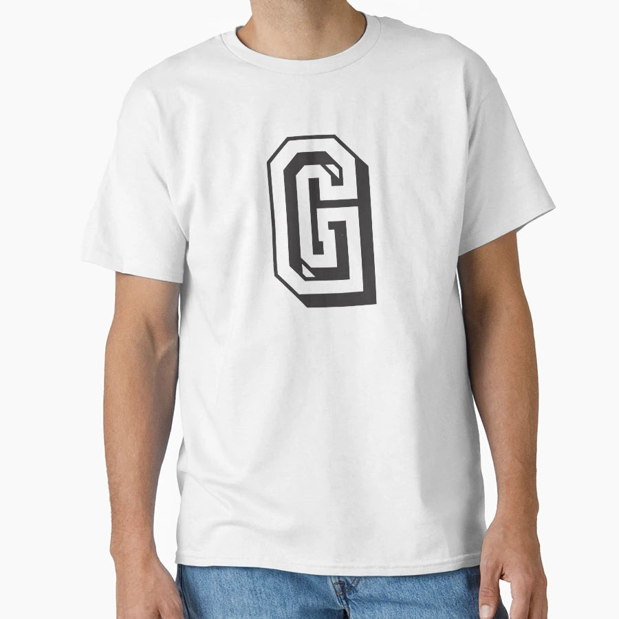 Letter G College Font University Uni T-Shirt - Trendy Graphic for Adults - T-Shirt, Sweatshirt, Hoodie