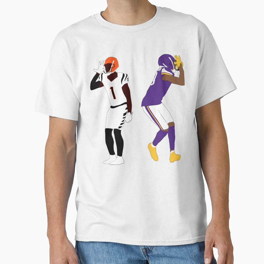 Griddy Duo JJ And Jammar Chase Best T-Shirt - Minimalist Print Unisex - T-Shirt, Sweatshirt, Hoodie