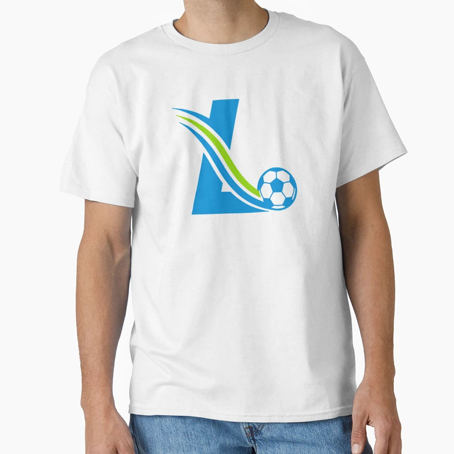 Lob Soccer Monogram L Football Skill T-Shirt - Trendy Graphic for Adults - T-Shirt, Sweatshirt, Hoodie