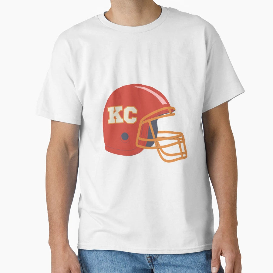 Chiefs Helmet T-Shirt - Minimalist Print Men Women - T-Shirt, Sweatshirt, Hoodie