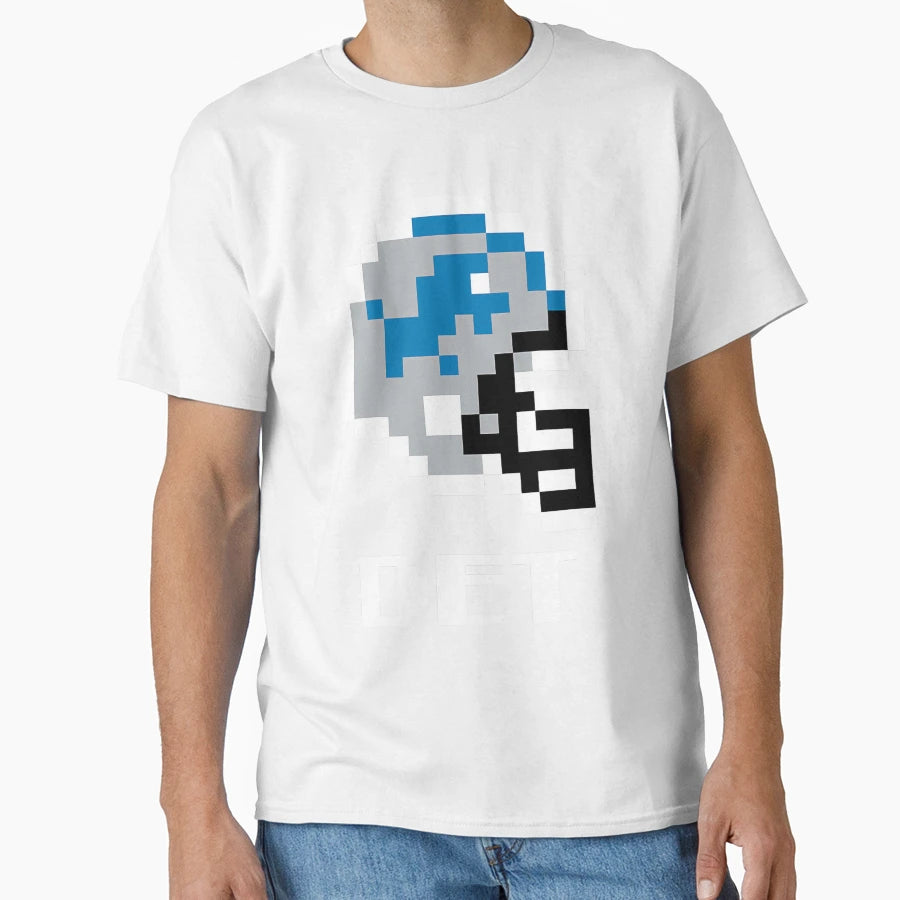 Detroit Lions Tecmo Super Bowl Football T-Shirt - Minimalist Print Unisex - T-Shirt, Sweatshirt, Hoodie