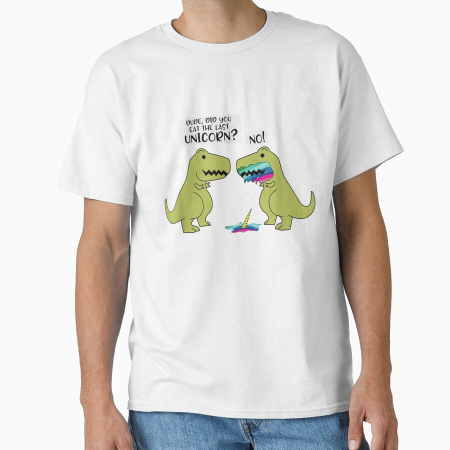 Funny Did You Eat The Last Unicorn Dinosaur Short - Adult & Kids T-Shirts, Sweatshirts & Hoodies apparel design preview 1