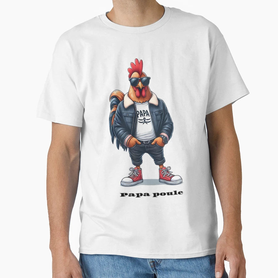Daddy Hen Daddy Rooster Hen T-Shirt - Aesthetic Graphic Men Women - T-Shirt, Sweatshirt, Hoodie