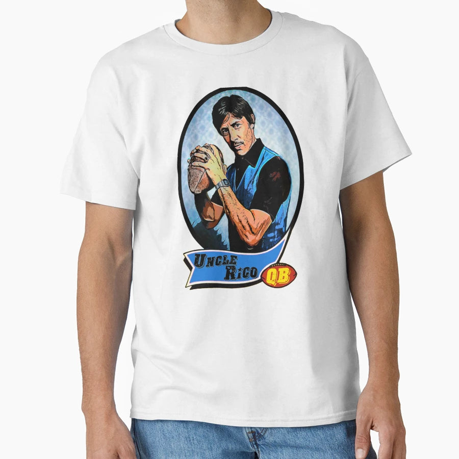 Uncle Rico Football Card T-Shirt - Minimalist Print for Adults - T-Shirt, Sweatshirt, Hoodie