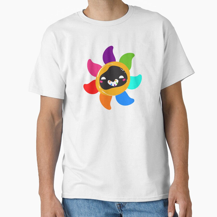 Rainbow Flower by Kaleidastar - Adult & Kids T-Shirts, Sweatshirts & Hoodies apparel design preview 1