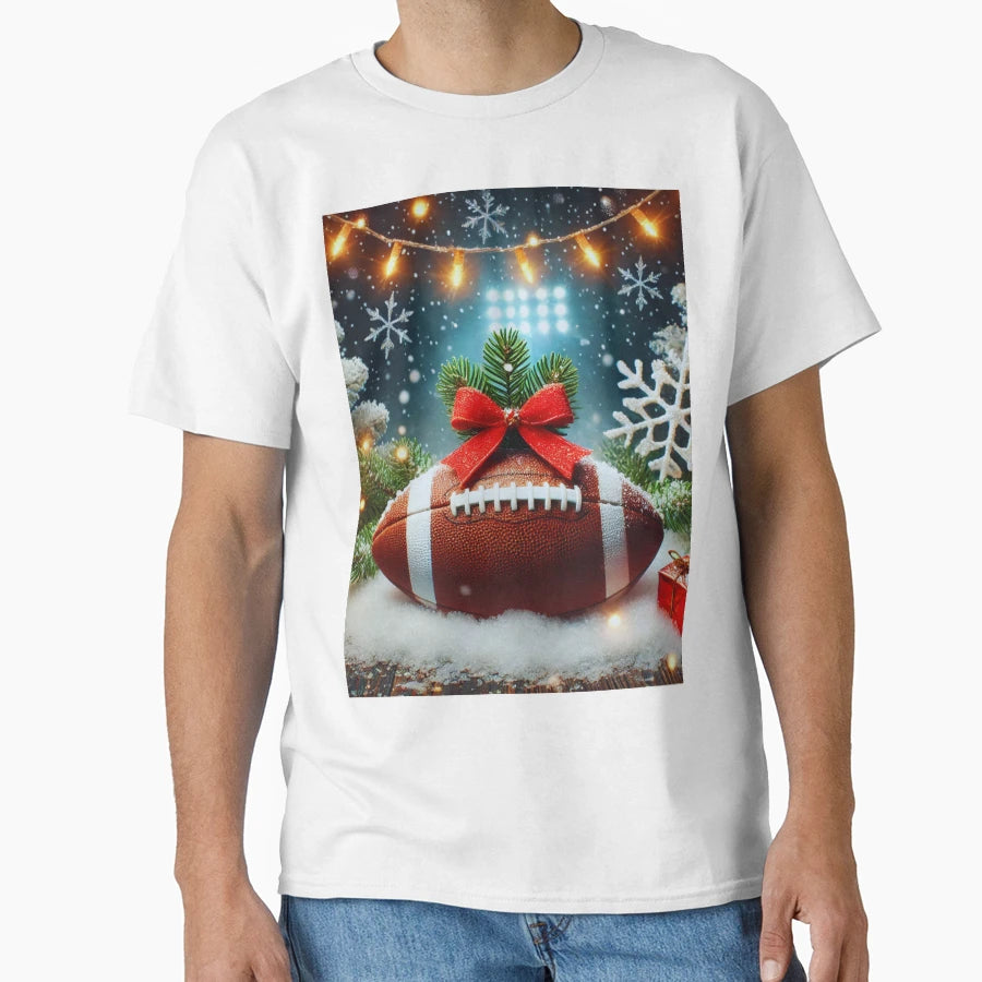 Holiday American Football T-Shirt - Unique Graphic for Adults - T-Shirt, Sweatshirt, Hoodie